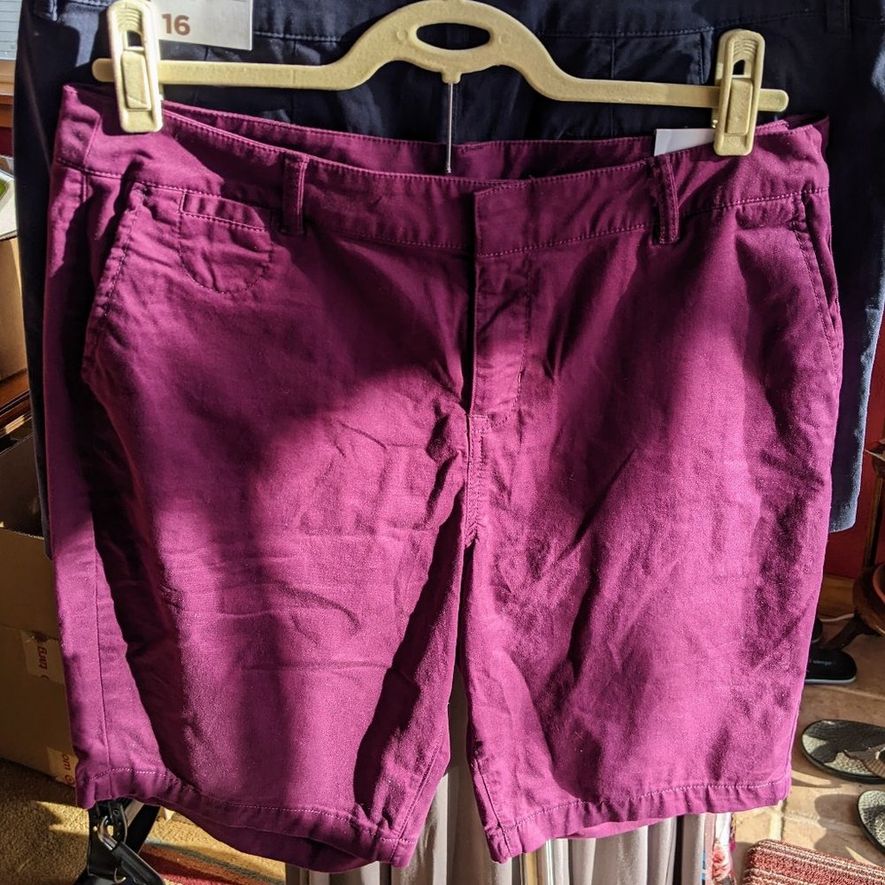 Lane Bryant Magenta Bermuda Shorts - NWT